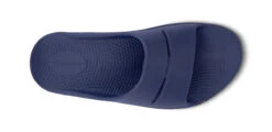 OOfos Men's OOahh Slide Sandal - Navy -OOfos 1100NVY shot6 592697fd f22f 460a adab fc0724e5e8b9