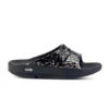 'OOFOS' Women's OOahh Slide Limited Edition - Black / Champagne Pop -OOfos 1103BKCHMPGNE shot1 1024x1024@2x