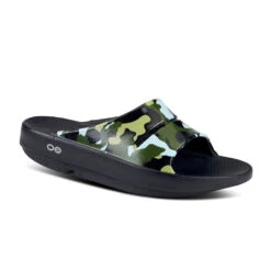 'OOFOS' Women's OOahh Slide Limited Edition - Jungle Camo -OOfos 1103BKJUNGCMO shot2 1024x1024@2x