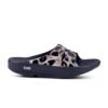 'OOFOS' Women's OOahh Slide Limited Edition - Black / Cheetah -OOfos 1103BLKCHEET shot1 1024x1024@2x