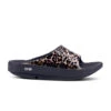 'OOFOS' Women's OOahh Slide Limited Edition - Black / Leopard -OOfos 1103BLKLEOPRD 1 1024x1024@2x