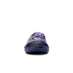 'OOFOS' Women's OOahh Slide Limited Edition - Navy / Silver / Silver Snake -OOfos 1103NVYSILSNK shot3 1024x1024@2x