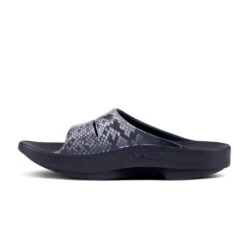 'OOFOS' Women's OOahh Slide Limited Edition - Black / Snake -OOfos 1103SNAKE shot4 1024x1024@2x