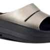 OOfos Women's OOmega OOahh Luxe Sandal - Latte -OOfos 1111BLKLATTE shot2