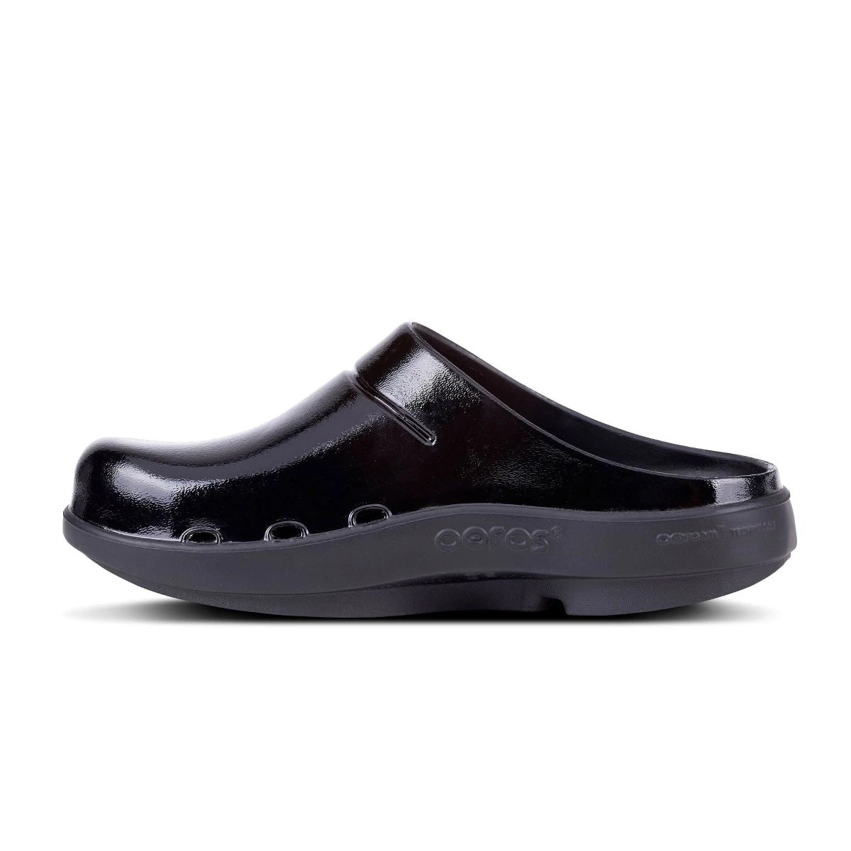 'OOFOS' Women's OOcloog Luxe Clog - Black 8 'OOFOS' Women's OOcloog Luxe Clog - Black - Image 6