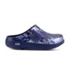 'OOFOS' Women's OOcloog Clog Limited Edition - Navy / Silver Snake -OOfos 1203NVYSILSNK shot1 1024x1024@2x