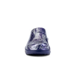 'OOFOS' Women's OOcloog Clog Limited Edition - Navy / Silver Snake -OOfos 1203NVYSILSNK shot3 1024x1024@2x