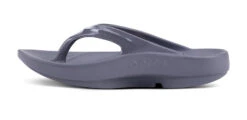 'OOFOS' Women's OOlala Luxe Thong - Slate -OOfos 1400SLATE shot4 932x680 1d00518d 8ca1 44c8 8990 a01fdb7d86b1 1024x1024@2x