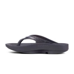 'OOFOS' Women's OOlala Luxe Thong - Glitter Black -OOfos 1401BLKGlitter shot4 1024x1024@2x