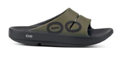 OOfos Men's OOahh Sport Slide Sandal - Tactical Green -OOfos 1500TACGRN shot1
