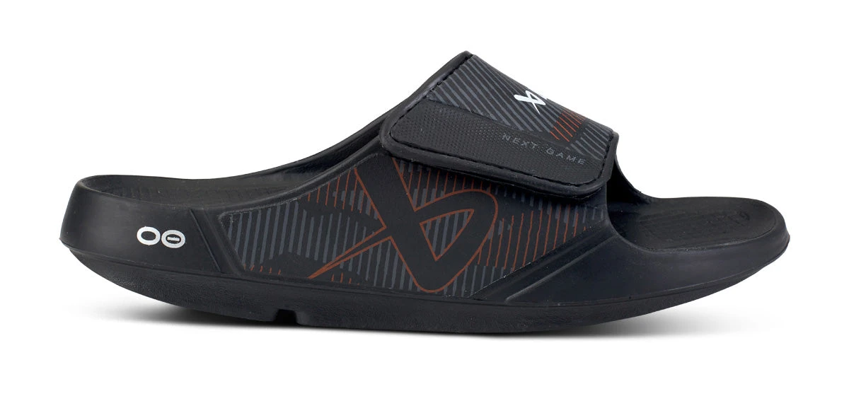 BAUER/OOFOS Women's OOahh Sport Flex Sandal – Black 4 BAUER/OOFOS Women's OOahh Sport Flex Sandal – Black - Image 2