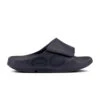 'OOFOS' Unisex OOahh Sport Flex Sandal - Black Matte -OOfos 1550BLKMATTE shot1 1024x1024@2x