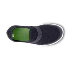 'OOFOS' Women's OOmg Fibre Low Slip On - White / Black -OOfos 5070WHTBLK 6 1024x1024@2x