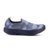 'OOFOS' Women's OOmg EeZee Low Shoe - Black / Grey Camo -OOfos 5072BKGYCMO shot1 1024x1024@2x