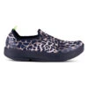 'OOFOS' Women's OOmg EeZee Low Shoe - Cheetah -OOfos 5072BLKCHEET shot1 copy png 1024x1024@2x