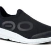 OOfos Men's OOmg Sport Low Shoe - White Black -OOfos 5085WHTBLK shot2 2