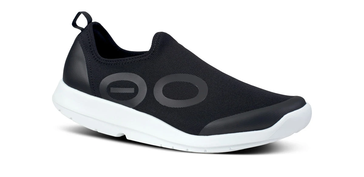 OOfos Men's OOmg Sport Low Shoe - White Black 3 OOfos Men's OOmg Sport Low Shoe - White Black