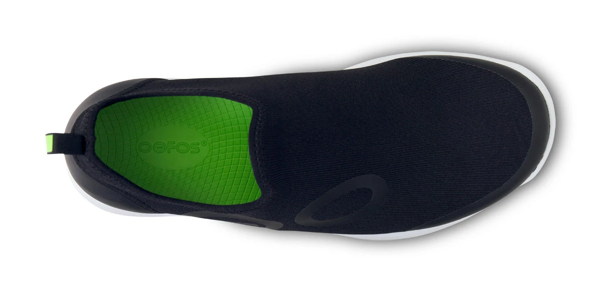 OOfos Men's OOmg Sport Low Shoe - White Black 11 OOfos Men's OOmg Sport Low Shoe - White Black - Image 9