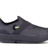 'OOFOS' Men's OOmg Fiber Low Slip On - Black / Gray -OOfos 5180FIBRE shot1 1024x1024@2x