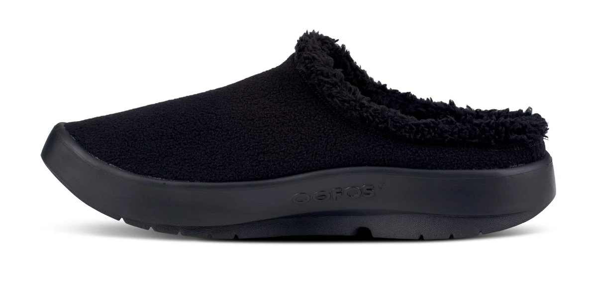 OOfos Men's OOcoozie Mule - Black 9 OOfos Men's OOcoozie Mule - Black - Image 7