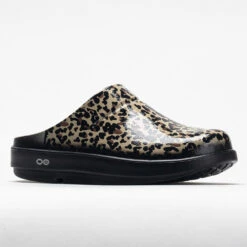 OOFOS OOcloog Limited Women's Black Leopard -OOfos 631219 5