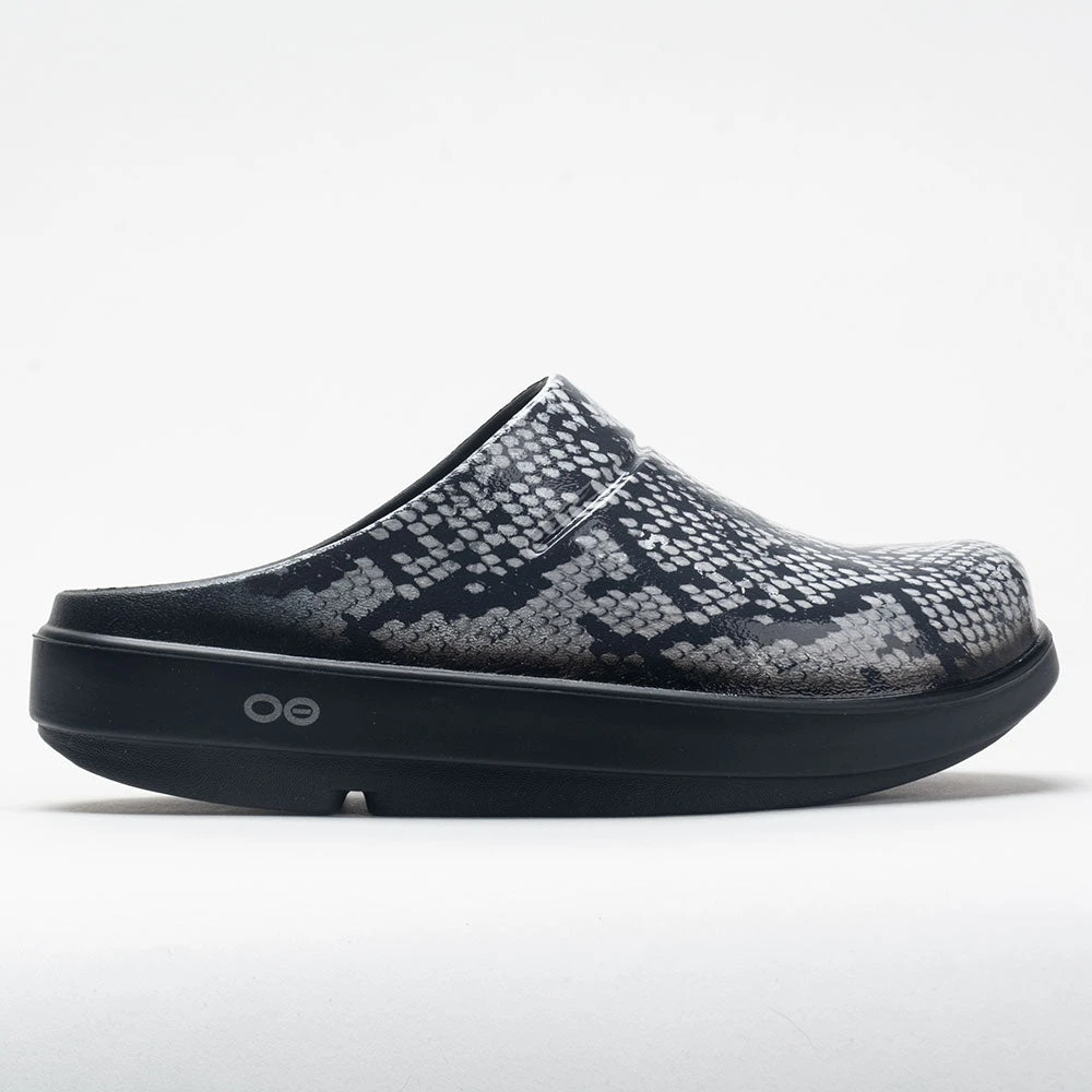 OOFOS OOcloog Limited Women's Black/Snakeskin 3 OOFOS OOcloog Limited Women's Black/Snakeskin