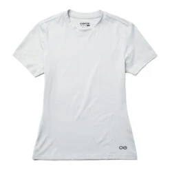 OOfos Women's COOl Down T Shirt - Light Gray Heather