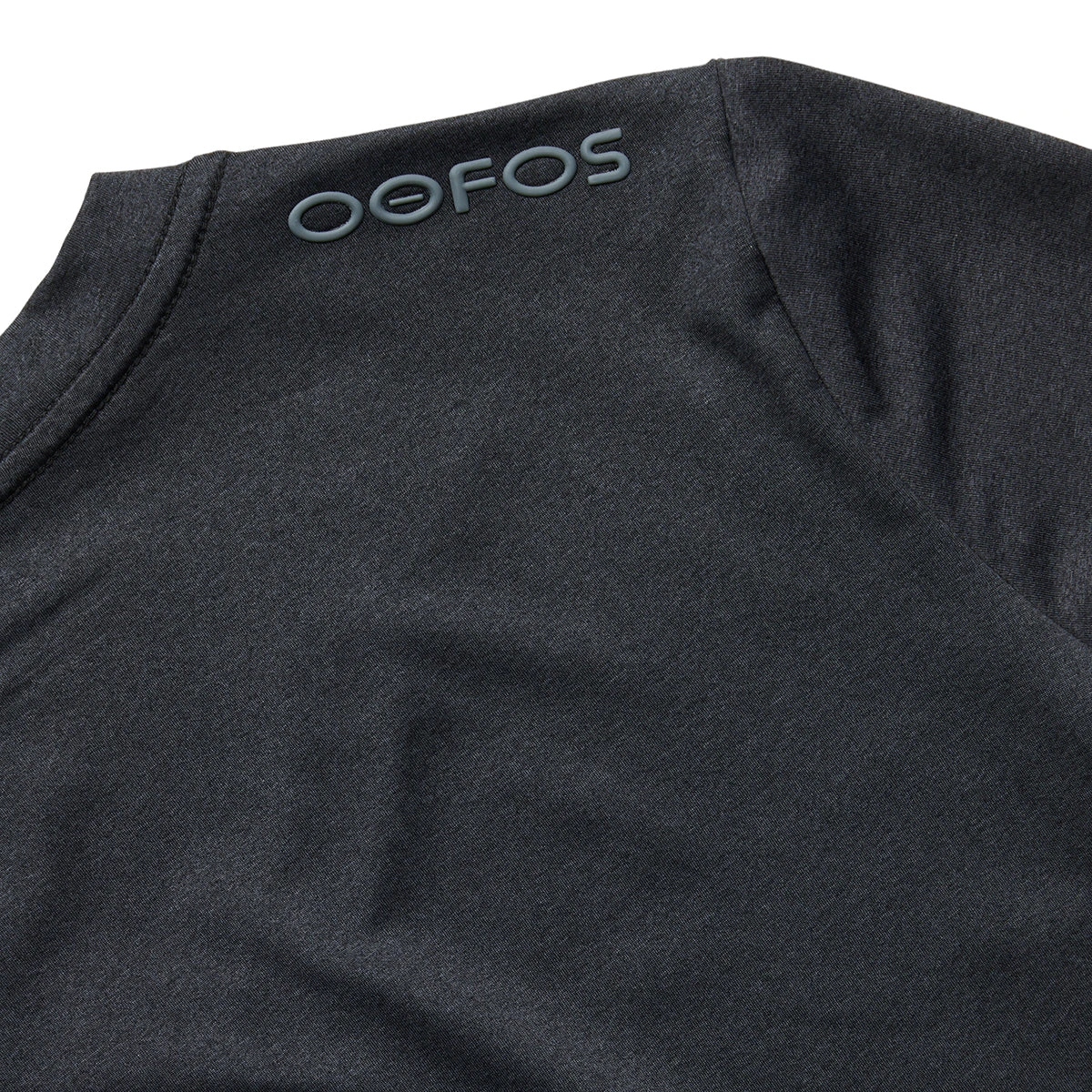 OOfos Women's COOl Down V Neck - Dark Gray Heather 8 OOfos Women's COOl Down V Neck - Dark Gray Heather - Image 6