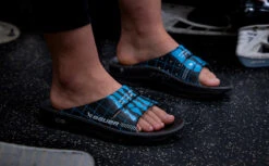 BAUER/OOFOS Women's OOahh Limited Slide Sandal – Bauer Skeleton -OOfos BauerSkeleton3