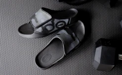 OOfos Men's OOahh Sport Flex Sandal - Black Camo -OOfos BlkCamo Flex2