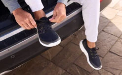 OOfos Men's OOmg Sport LS Low Shoe - White Black -OOfos Mens Blk2