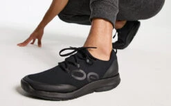 OOfos Men's OOmg Sport LS Low Shoe - Black -OOfos Mens BlkLS1