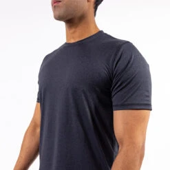 OOfos Men's COOl Down T Shirt - Dark Gray Heather -OOfos Mens DarkT