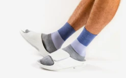 OOfos Men's OOahh Sport Flex Sandal - White -OOfos Mens WhiteSportFlex3