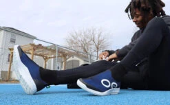 OOfos Men's OOmg Sport Low Shoe - Navy -OOfos MicrosoftTeams image 4