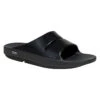 'OOFOS' Women's OOahh Luxe Slide - Black -OOfos OOahh Luxe 1101 Black 1024x1024@2x