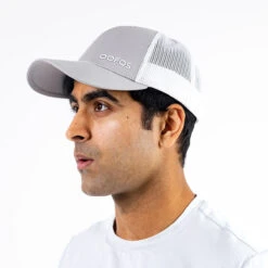 OOfos OOsnap Cap Unisex - White Gray -OOfos OOmyHat2
