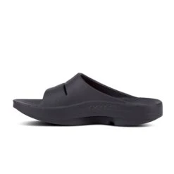 'OOFOS' Unisex OOahh Slide Sandal - Black -OOfos Product Images1100BLK 4 1024x1024@2x