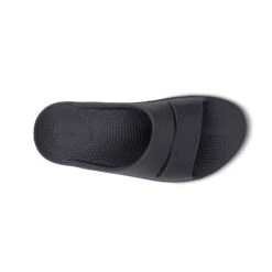 'OOFOS' Unisex OOahh Slide Sandal - Black -OOfos Product Images1100BLK 6 1024x1024@2x